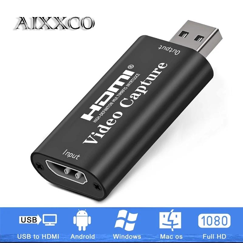AIXXCO-4K  USB ĸó HDMI ī  ׷ ڵ ڽ, PS4 DVD ķڴ ī޶ ڵ ̺ Ʈֿ